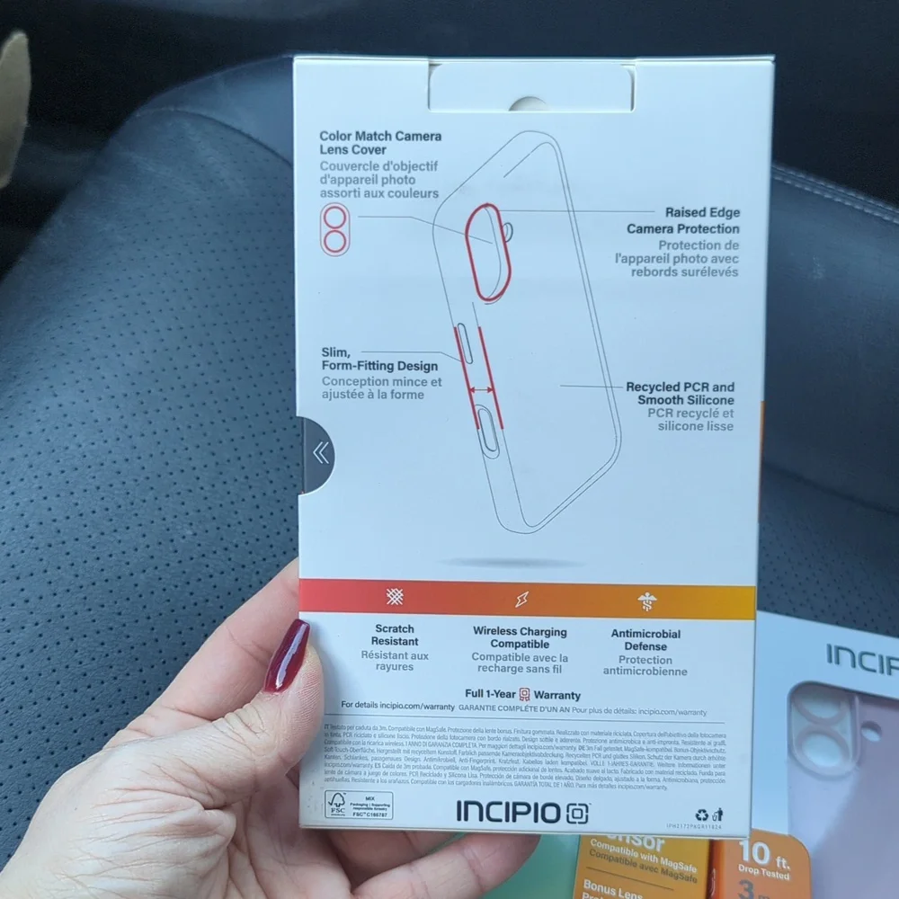iPhone 16‎ Plus Gray Soft Phone Case Incipio Sensor Magsafe NIB